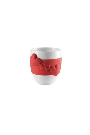 Compra Online Tazza mug porcellana e silicone guzzini love 11510055 rosso
