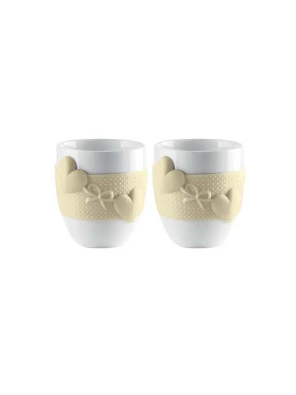 Offerta Set 2 tazzine caffè guzzini love 11490079 argilla