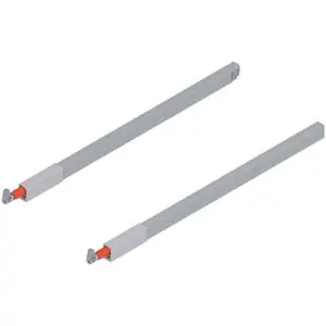 Ringhierina BLUM modello ZRG Tandembox antaro longitudinale (sopra), per cassettone, LN 500 mm, destro+sinistro, R9006 grigio metallizzato Sconto