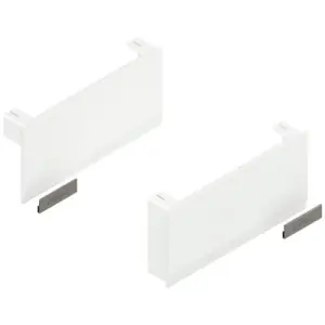 Scelto Dai Clienti Placchette copertura BLUM modello AVENTOS HK TOP per a ribalta standard, destro+sinistro, bianco seta/inox spazzolato