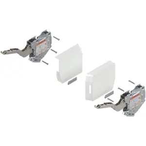 Base forza BLUM modello AVENTOS HK-S per anta a ribalta standard, FC 220-500 (per 2 pezzi), bianco seta/spazzolato inox Acquista Ora