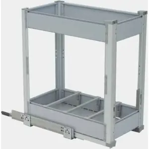 Affare Elemento scorrevole portabottiglie ed alimenti GL serie ECOS LINE-F modello BF3 01B35 (dimensioni 350x480x518x309) per mobile in colorazione bianco