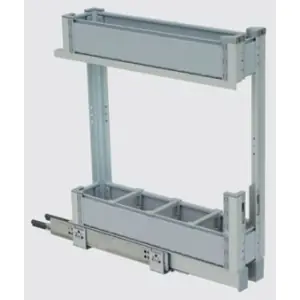 Occasione Imperdibile Elemento scorrevole portabottiglie ed alimenti GL serie ECOS LINE-F modello GF3 99B20 (dimensioni 200x480x540x159) per mobile in colorazione grigio