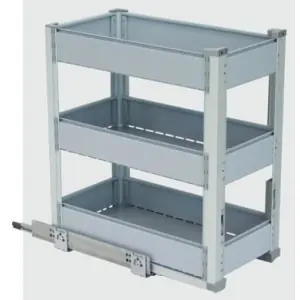 Affare Elemento scorrevole porta alimenti GL serie ECOS LINE-F modello GF3 02B20 (dimensioni 200x480x518x159) per mobile in colorazione grigio