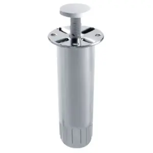 Spedizione Espresso Piedino CAMAR modello 380 altezza 10cm per mobile in ferro finitura bianco