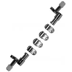 Accessori serratura asta rotante MERONI modello 875 per mobile in metallo finitura nichelato Ultimissimo Modello
