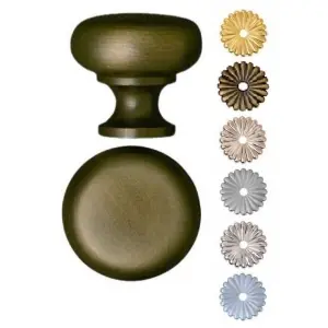 Offerta Speciale Pomolino OMP PORRO modello 100 diametro 31 per mobile in ottone nickel lucido