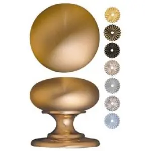 Promozione Pomolino OMP PORRO modello 158 diametro 25 per mobile in ottone cromo satinato