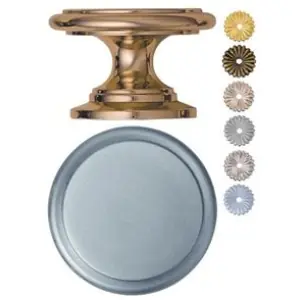Pagamento Sicuro Pomolino OMP PORRO modello 160 diametro 21 per mobile in ottone nickel satinato