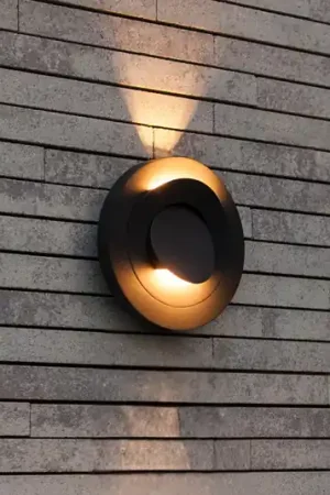Di Tendenza Applique da esterni LED MOOV, grigio scuro, Ø 21 cm, metallo, IP54