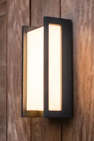 Applique da esterni LED QUBO, grigio scuro, altezza 22 cm, metallo IP54 Ultimissimo Modello