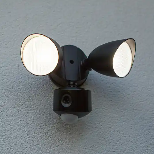 Proiettore da esterno con sensore LED SHRIMP nero 20 W a 2 luci IP54 Esclusivo