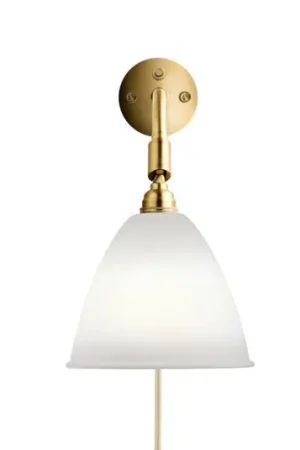 Gubi Applique Bestlite BL7, porcellana/ottone, 16 cm, E14 Promozione Esclusiva