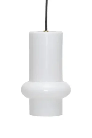Lampada a sospensione Pilule Down, bianco lucido, Ø 15 cm, vetro Sconto