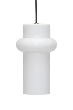 Lampada a sospensione Pilule Up, bianco lucido, Ø 15 cm, vetro Reso Gratuito