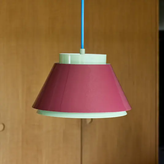 Lampada a sospensione Remi, verde/rosso, Ø 25 cm, metallo Bestseller