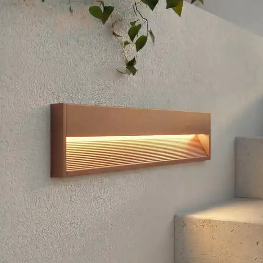 Applique da esterni LED Lucande Trevin, 60 cm, IP65, alluminio Economico