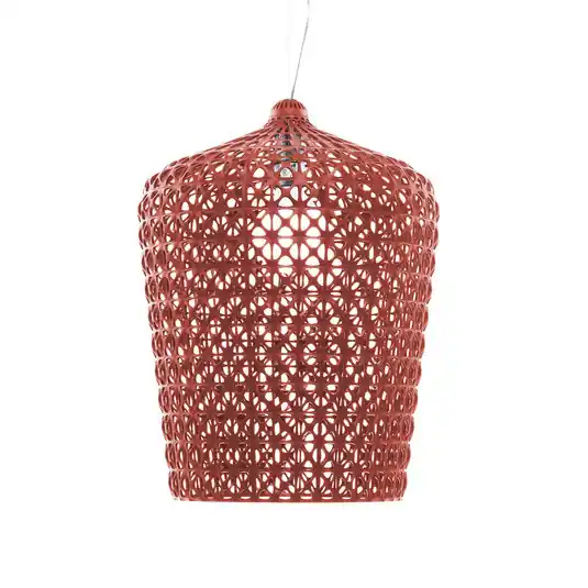 Offerta Lampo Lampada a sospensione Kartell Kabuki, rosso bordeaux, Ø 50 cm
