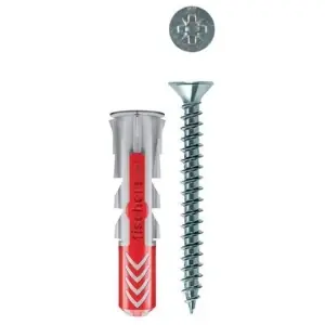 A Buon Prezzo Tassello FISCHER modello DUOPOWER universale diametro 10 lunghezza 50 in nylon con vite testa svasata piana