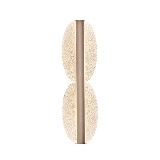 Applique a LED Evana color argento, altezza 40 cm Metallo Spedito Oggi