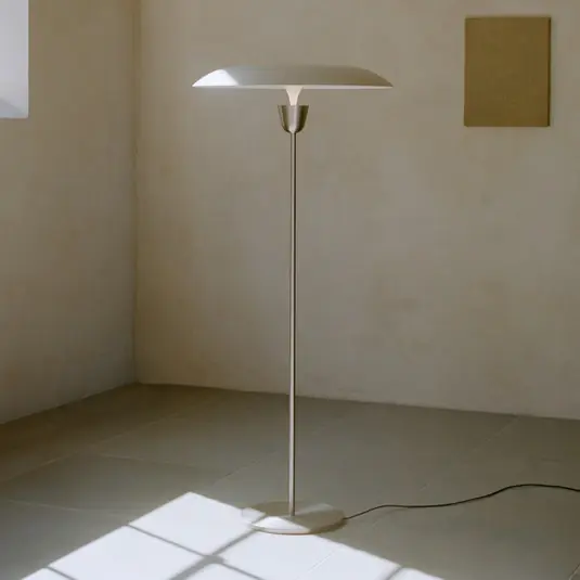 Affare NEW WORKS Piantana LED Kantarell, nichel, dimmerabile, 127 cm