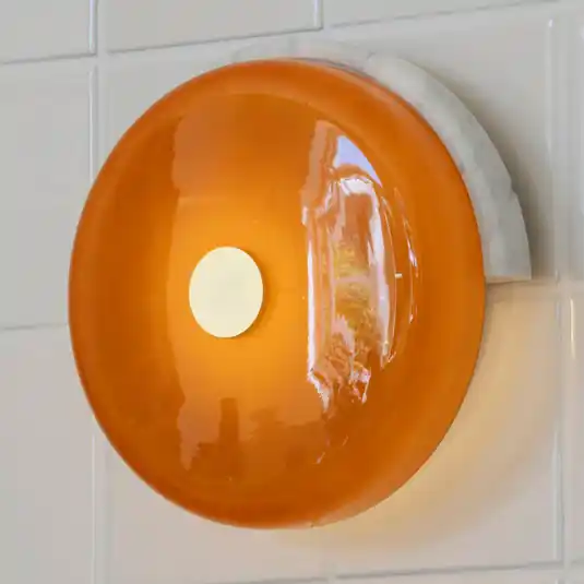 Applique a LED Trip, verde/ambra, marmo, vetro, 2.700 K Vendita Finale