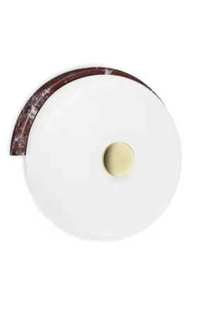 Consegna Rapida Applique a LED Trip, bordeaux/bianco, marmo, vetro, 2.700 K