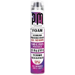 Scelto Dai Clienti Schiuma poliuretanica PM modello FOAM 140 C FLEX finitura giallo in bomboletta da 750ml