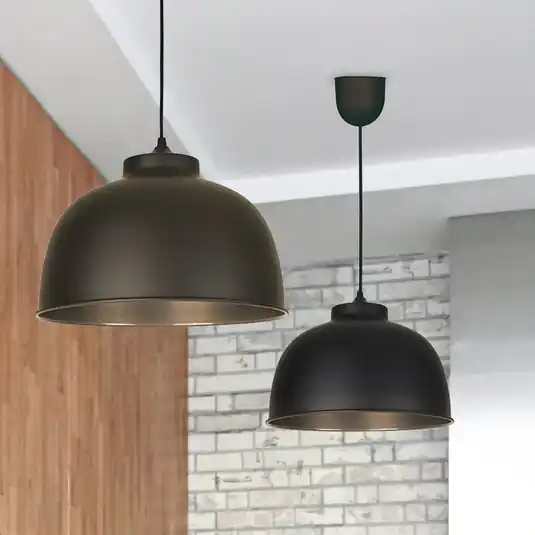 Ordina Subito Lampada a sospensione Dock, nero opaco, Ø 31 cm, metallo