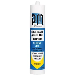 Occasione Imperdibile Sigillante acrilico PM modello ACRYL 32 finitura bianco in cartuccia da 300ml