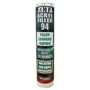 Bestseller Sigillante acrilico ZETACHEM modello ZETA ACRYL FILLER 94 finitura bianco in cartuccia da 300ml