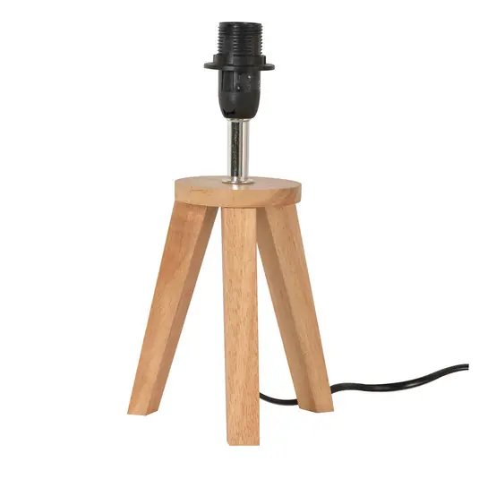 Lampada da tavolo Yoga, senza paralume, legno chiaro, altezza 26 cm, legno Miglior Prezzo