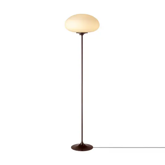 Ultimissimo Modello Piantana Gubi Stemlite, nero-rosso, altezza 150 cm, dimmerabile