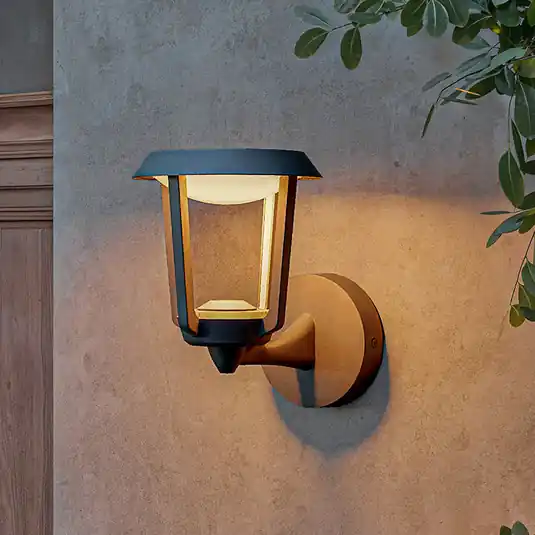 Applique da esterni LED Philips Nuvy, antracite, metallo, IP44 Acquista Ora