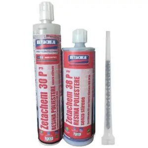 Reso Gratuito Resina poliestere metacrilata ZETACHEM modello 38P in cartuccia da 400ml