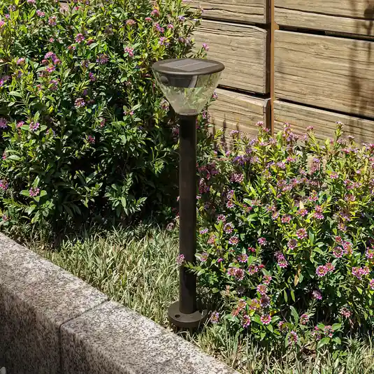 Prezzo Ridotto Lampada da strada a LED e solare Philips Kyna, nera, con sensore, IP44