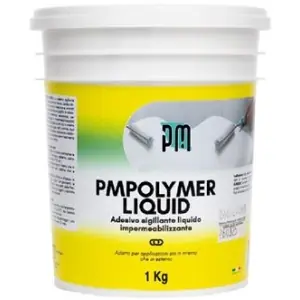 Quantità Limitata Adesivo sigillante PM modello POLYMER LIQUID finitura bianco lucido in barattolo da 1Kg