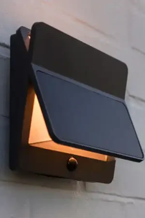 Applique da esterno LED e solare ALETA, grigio scuro, 18 cm, sensore, IP54 Super Prezzo