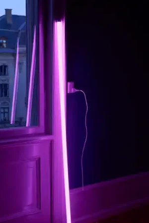 HAY Lampadina tubolare LED Neon Tube, rosa, PVC, lunghezza 1,5 m, spina Più Venduto