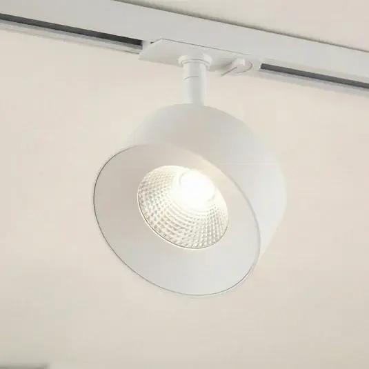 Faretto a binario a LED Lindby Linaro, bianco, Ø 9,5 cm, 3.000 K Prezzo Basso