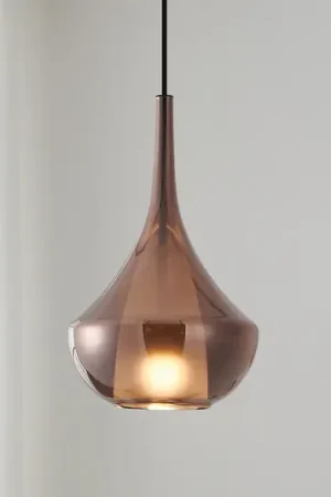Lampada a sospensione Stars of Light Almoster, rame, Ø 25 cm, vetro Scelto Dai Clienti