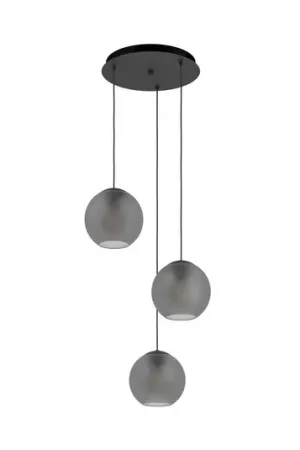 Ultima Occasione Lampada a sospensione Stars of Light Arangona, grigia, Ø 46 cm, a 3 luci