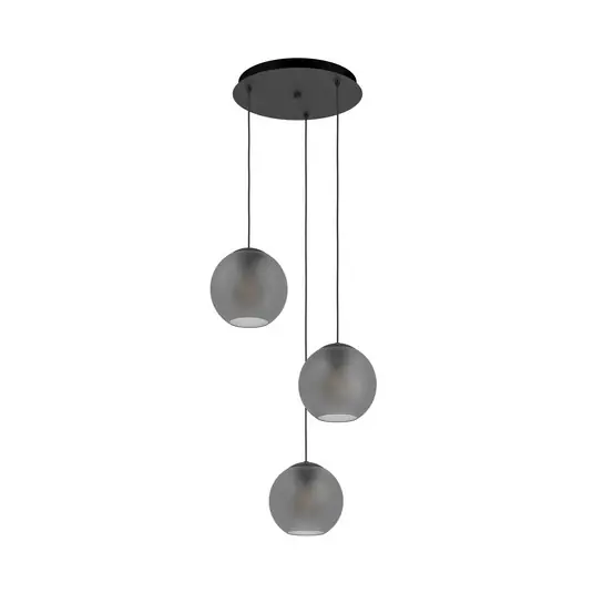 Ultima Occasione Lampada a sospensione Stars of Light Arangona, grigia, Ø 46 cm, a 3 luci