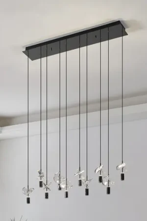 Quantità Limitata Lampada LED a sospensione Stars of Light Comareira nichel 91 cm CCT