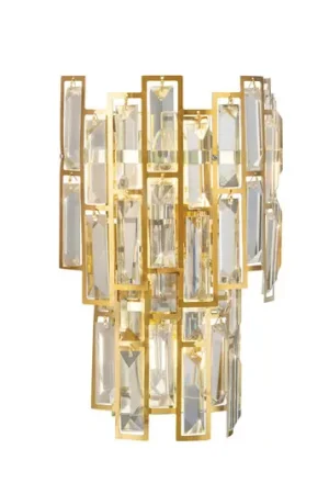 Applique Stars of Light Calmeilles, ottone, vetro da 33 cm Promozione Esclusiva