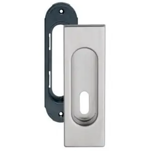 Occasione Maniglia incasso per alzante scorrevole FIMET modello 3663 foro normale per serramento in acciaio inox satinato