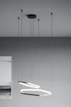 Lampada LED a sospensione Stars of Light Estrella, bronzo, a 2 luci, CCT Prezzo Scontato