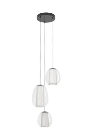 Lampada LED a sospensione Stars of Light Menorca nichel 42 cm a 3 luci CCT Compra Oggi Stesso