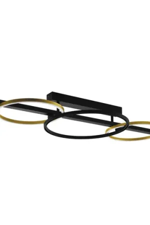 Plafoniera LED Stars of Light Lanacera nero/oro 96 cm Non Perdere