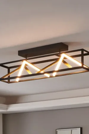Plafoniera LED Stars of Light Penela nero/oro 87 cm CCT Consegna Rapida